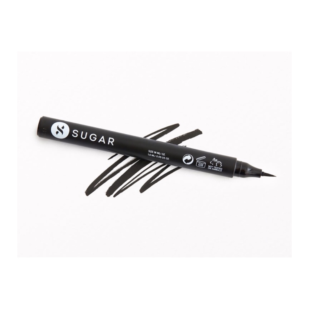 Sugar Cosmetics Wingman Waterproof Microliner Eyeliner in I’ll Be Black